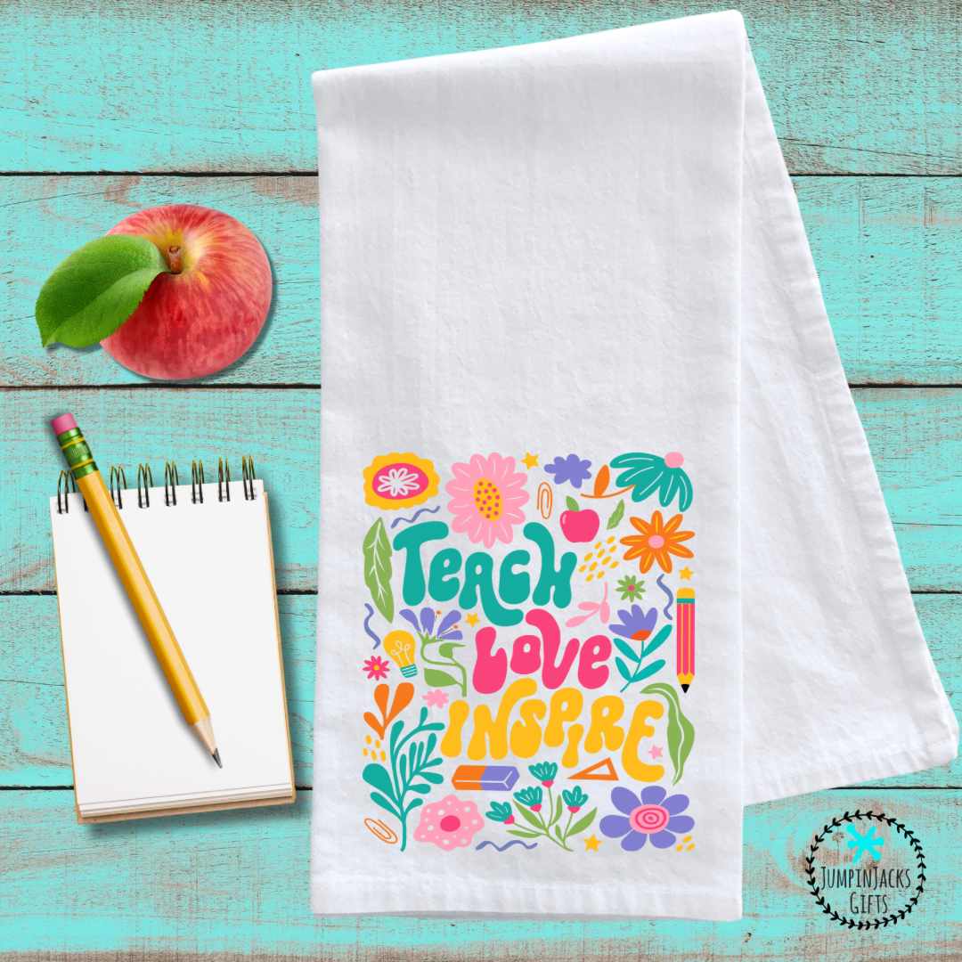 Boho Teacher Tea Towel