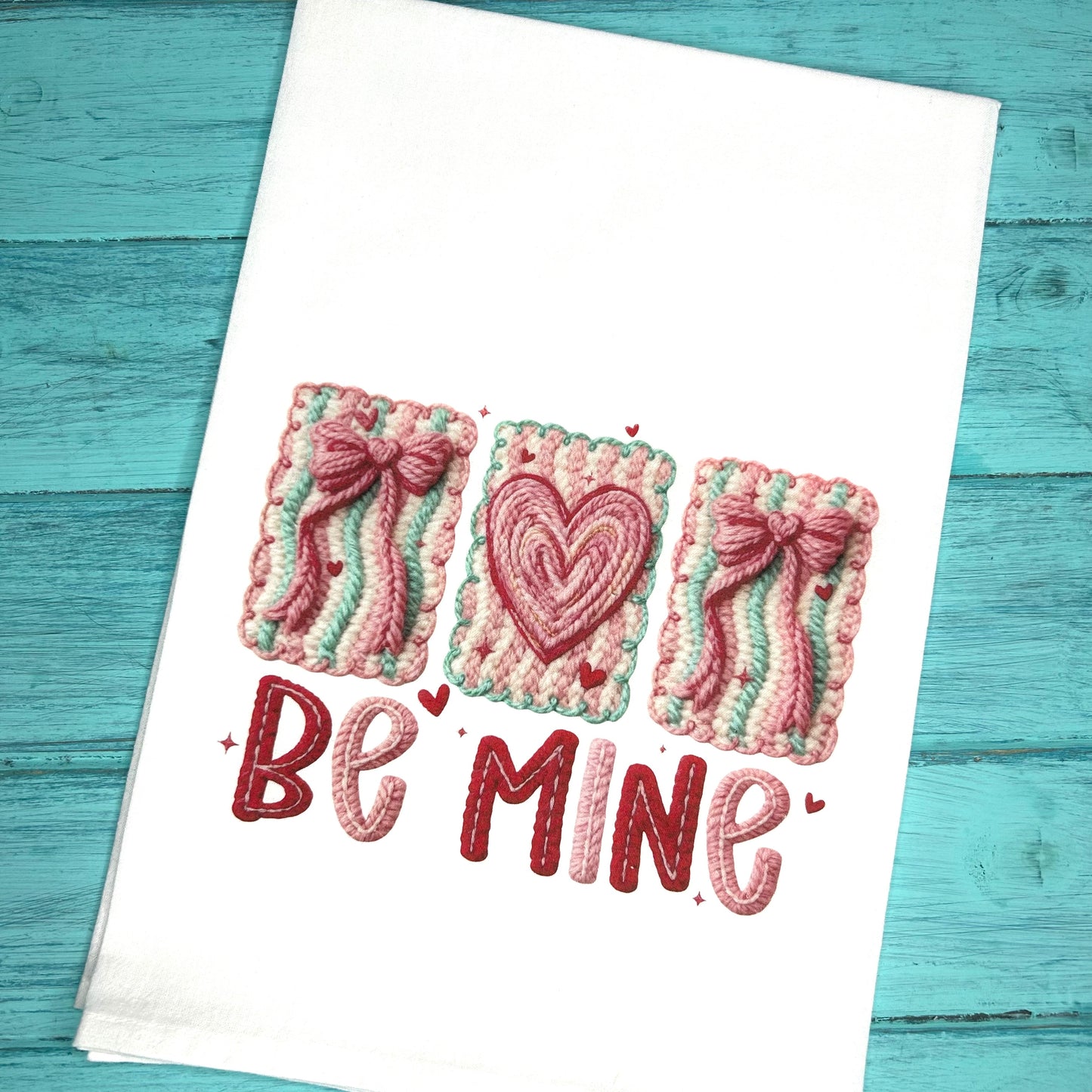 Be Mine Valentine’s Day Tea Towel
