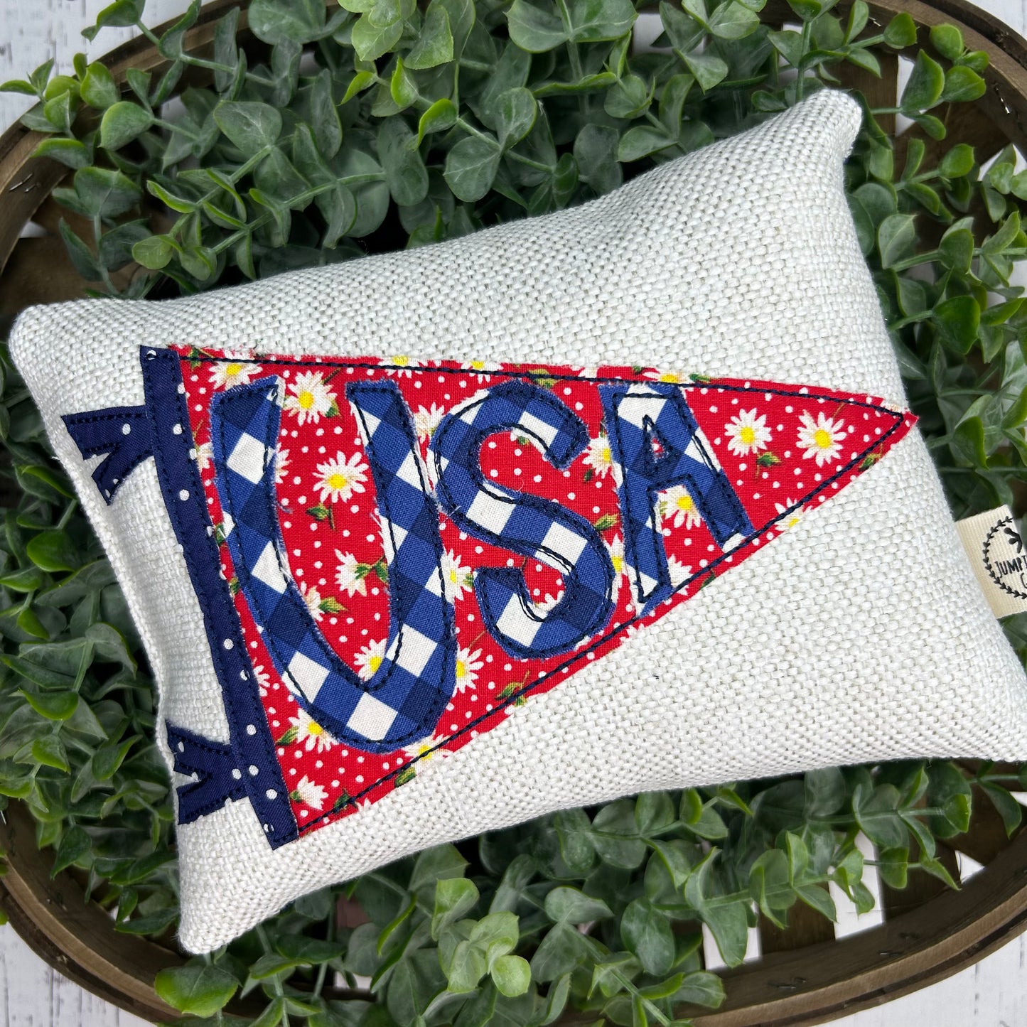 USA Pennant Message Pillow