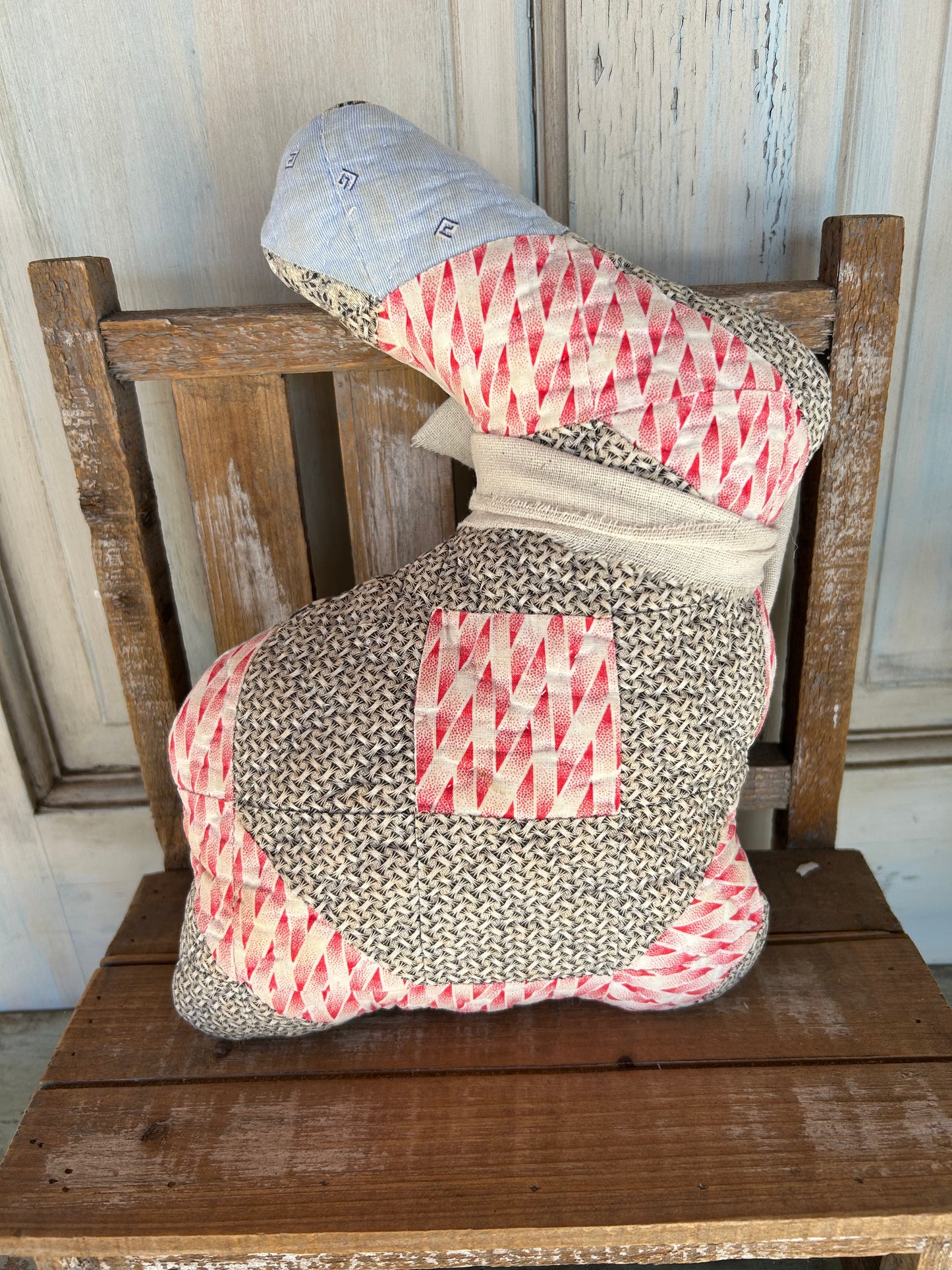 Vintage Quilt Stuffed Bunny