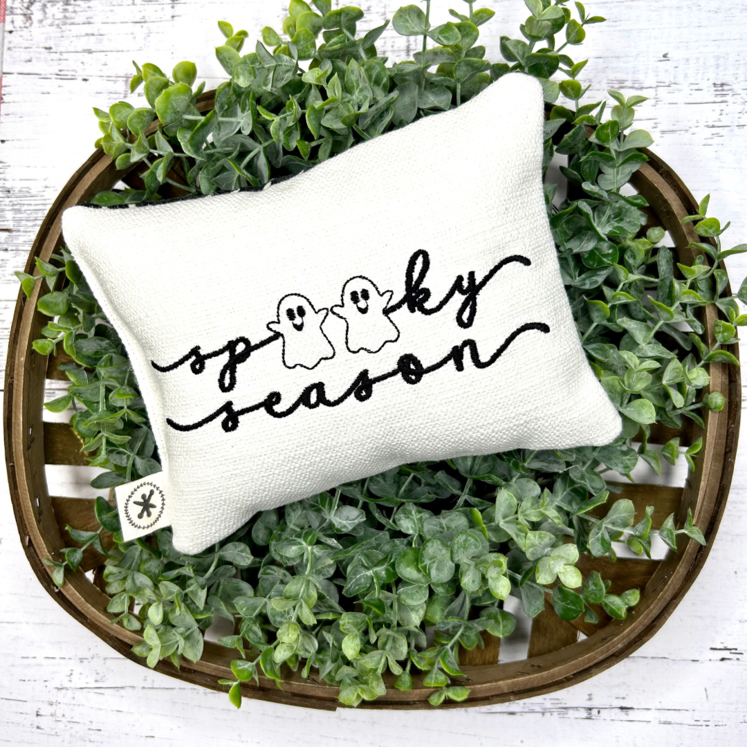 Spooky Season Message Pillow