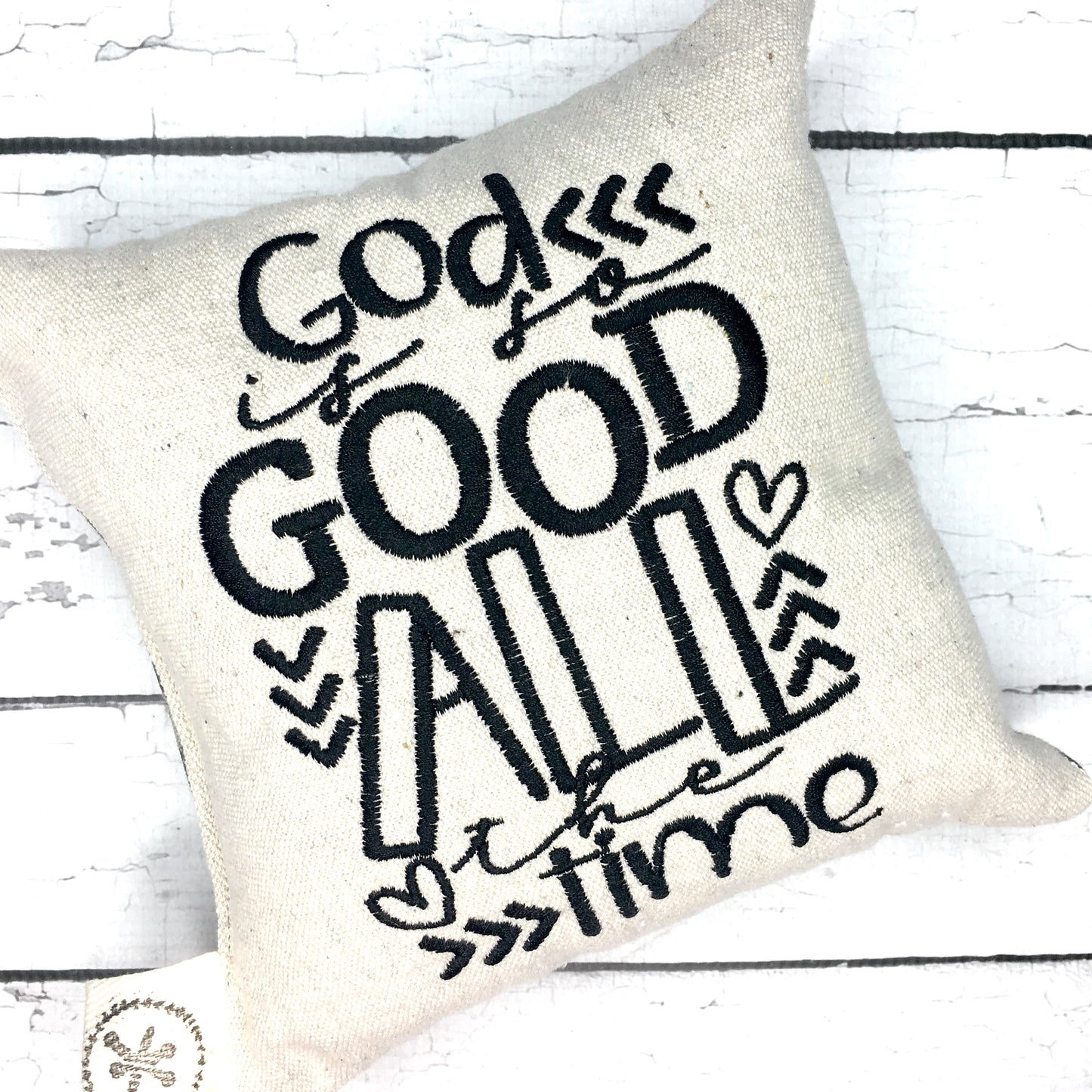 God is Good All the Time Message Pillow