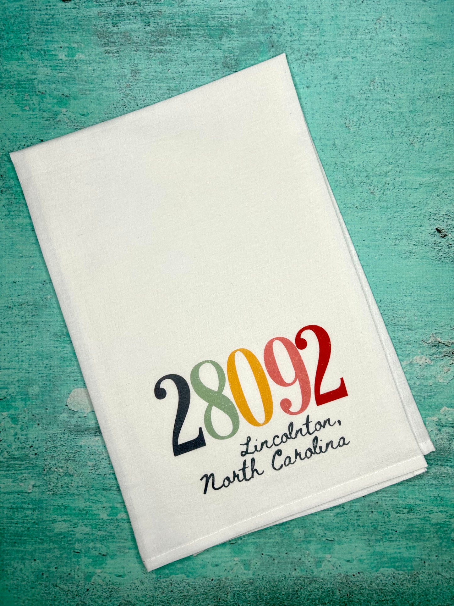 Zip Code Tea Towel