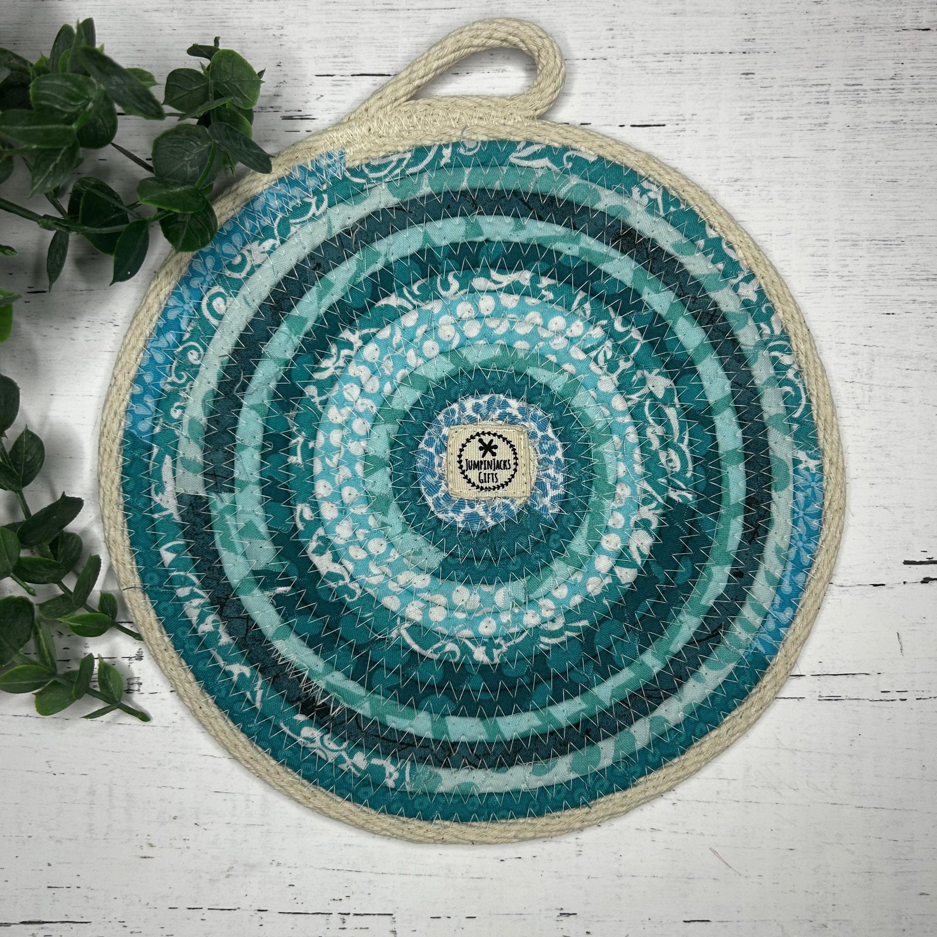 Fabric-Wrapped Rope Trivet – JumpinJacksGifts