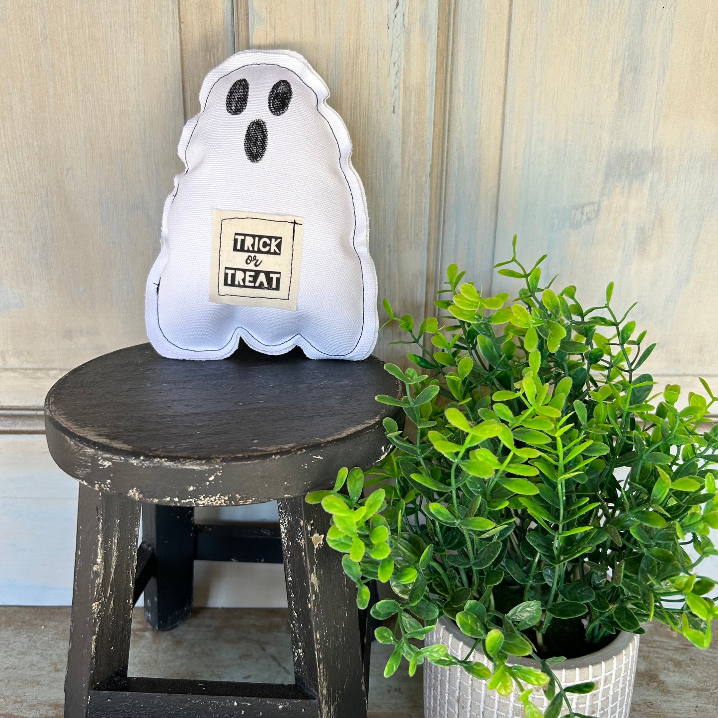 Stuffed Ghost Halloween Decor