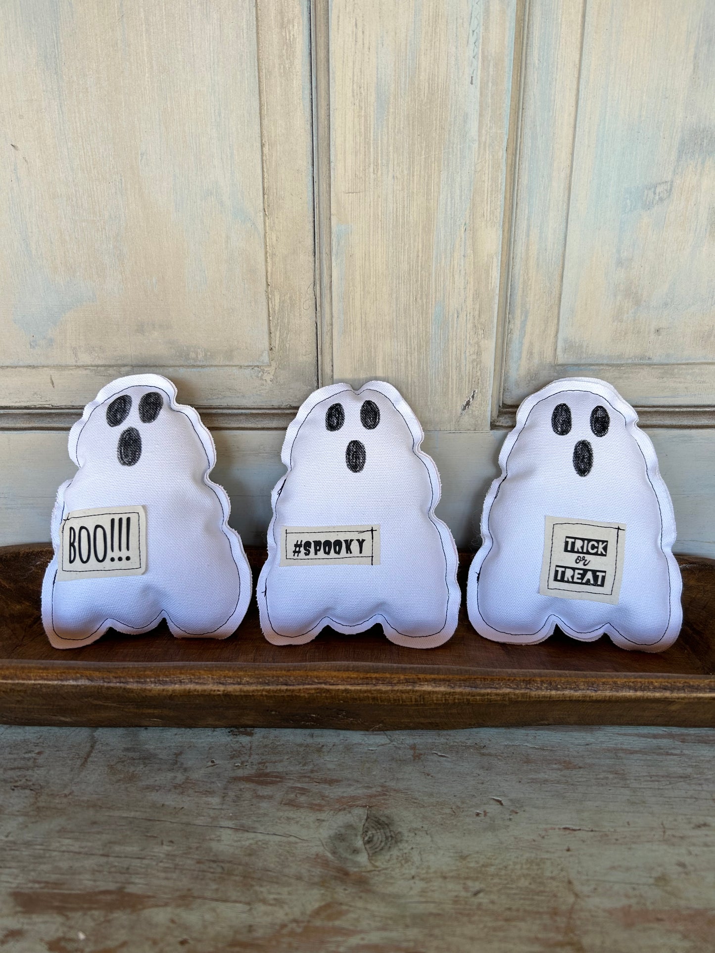 Stuffed Ghost Halloween Decor