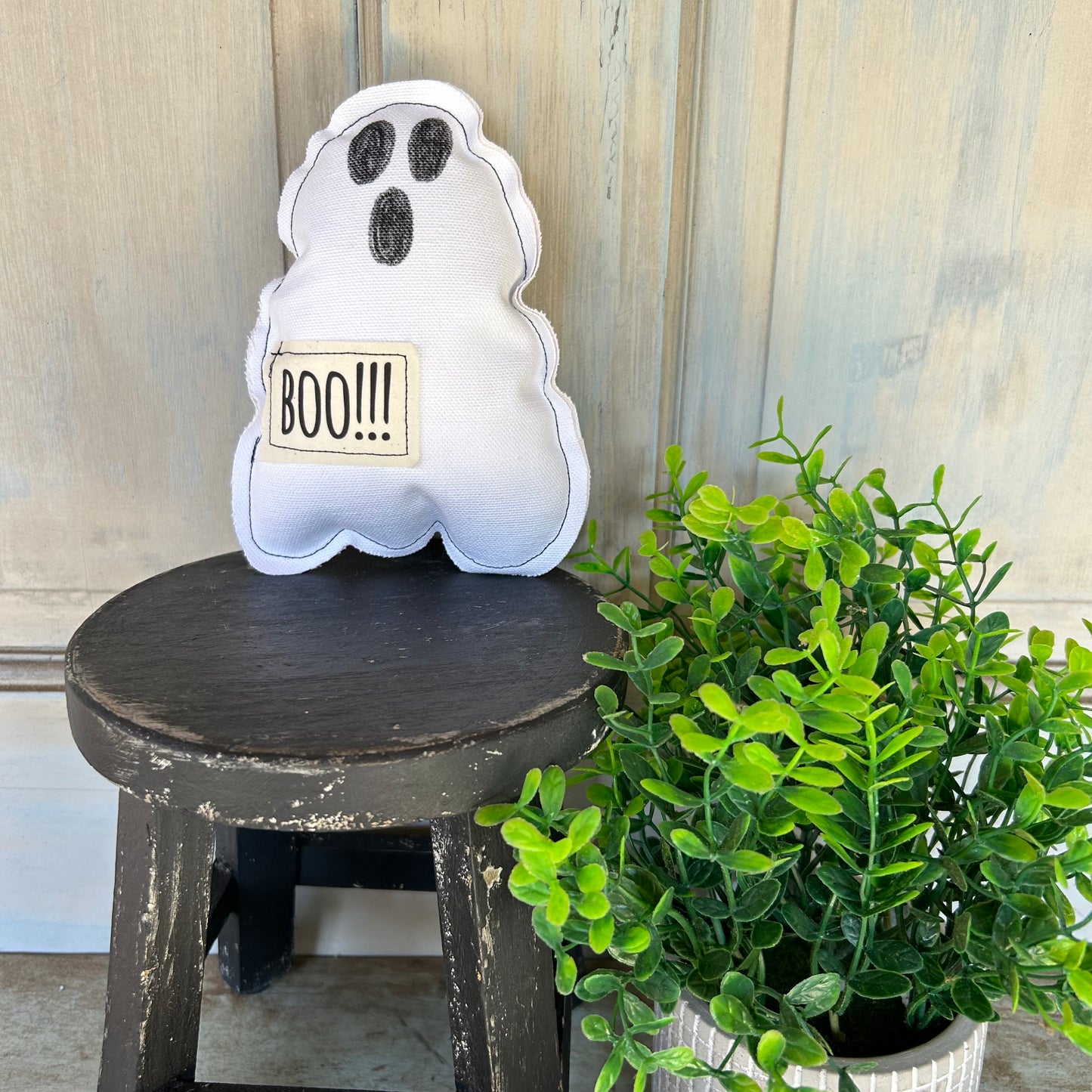 Stuffed Ghost Halloween Decor