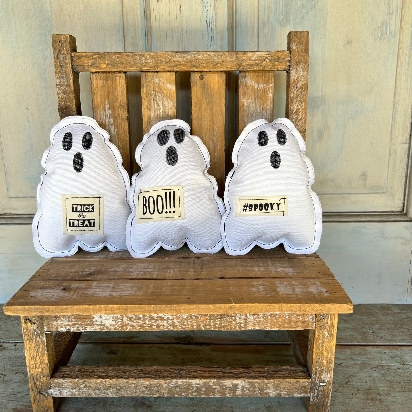 Stuffed Ghost Halloween Decor