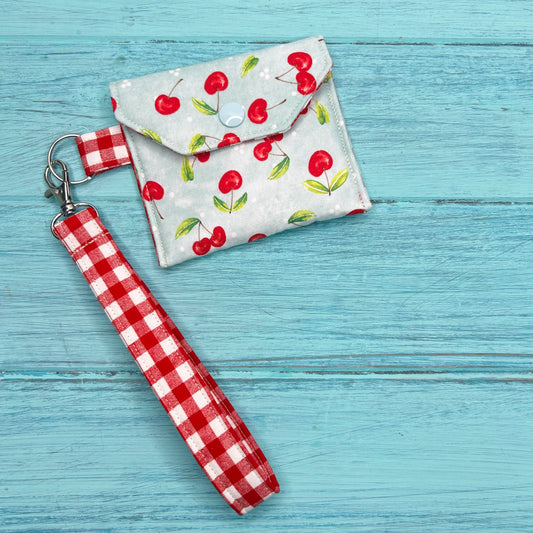 AirPod Pouch—Cherries and Checks