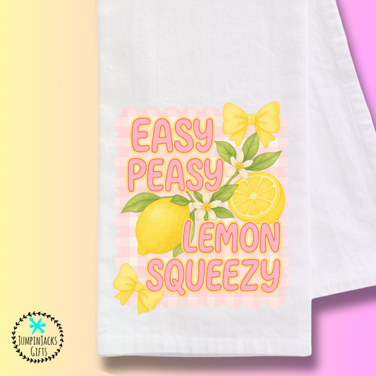 Easy Peasy Lemon Squeezy Tea Towel