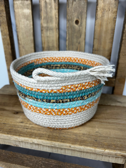 Handmade Rope Fabric Basket