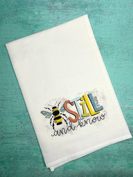 Be Still and Know Tea Towel
