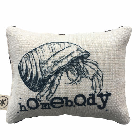 Homebody Crab Message Pillow