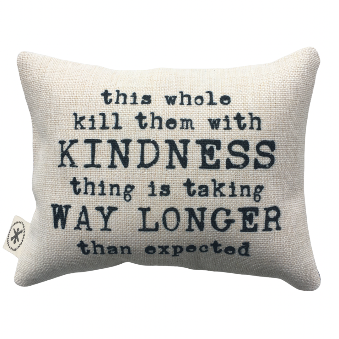This Whole Killing Them With Kindness Thing is Taking Way Longer Than I Thought Message Pillow