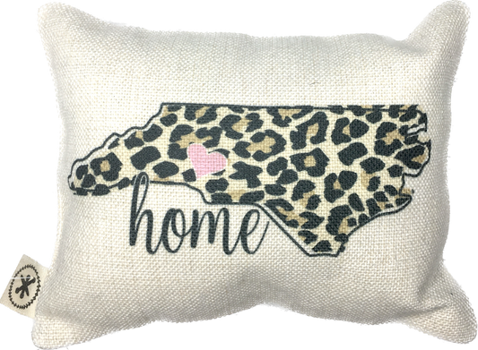 North Carolina Home Message Pillow